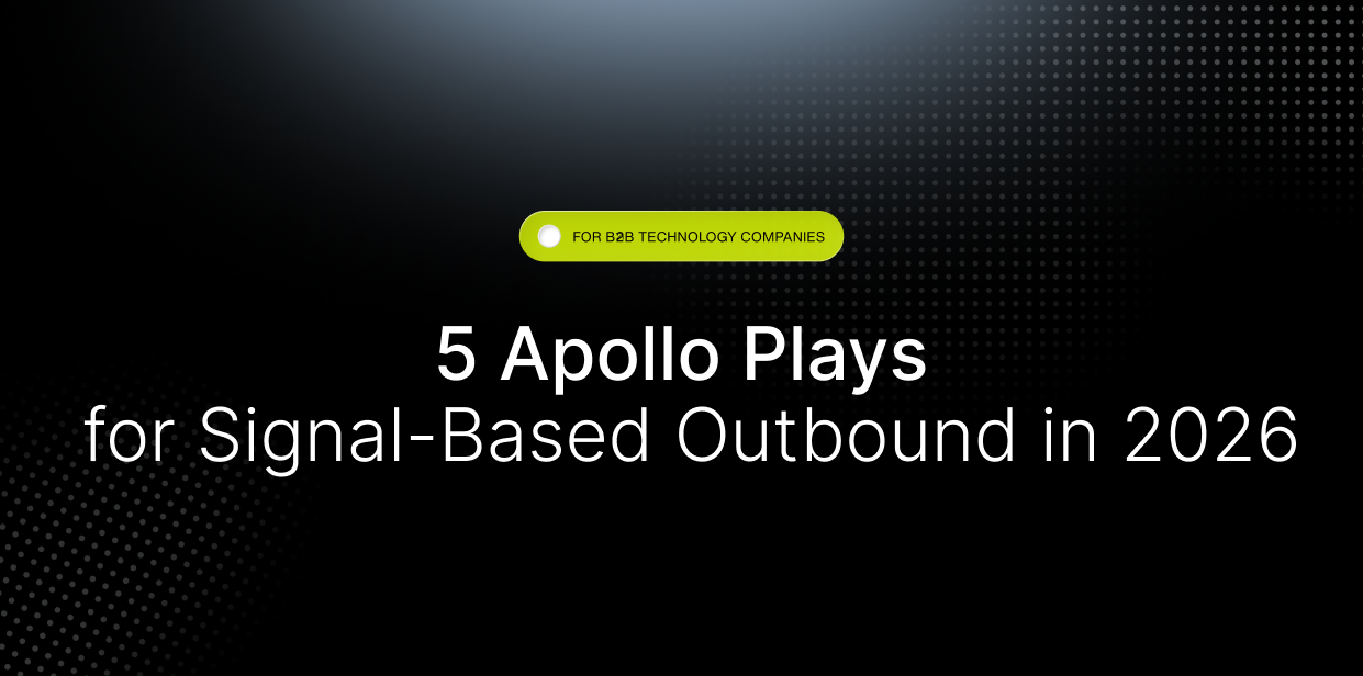 5 Apollo Plays for Signal-Based Outbound in 2026